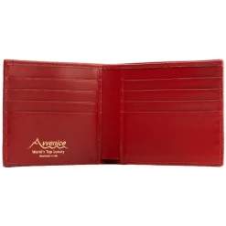 Avvenice - Premium Leather Wallet - Red - Handmade in Italy - Exclusive Luxury Collection -^ Wallets