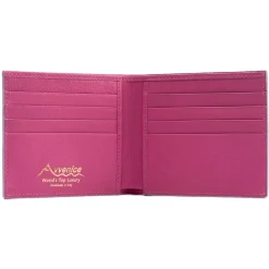 Avvenice - Premium Leather Wallet - Lilac Fuchsia - Handmade in Italy - Exclusive Luxury Collection -