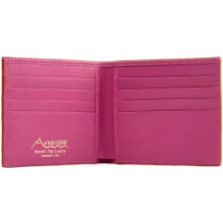 Avvenice - Premium Leather Wallet - Orange Fuchsia - Handmade in Italy - Exclusive Luxury Collection -
