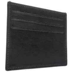 Avvenice - Premium Leather Credit Card Holder - Black - Handmade in Italy - Exclusive Luxury Collection -