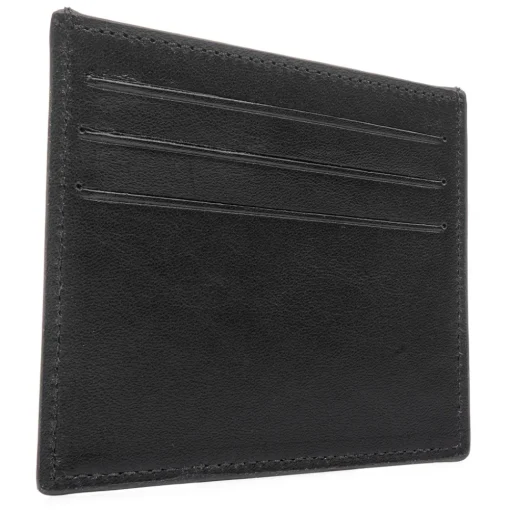 Avvenice - Premium Leather Credit Card Holder - Black - Handmade in Italy - Exclusive Luxury Collection -