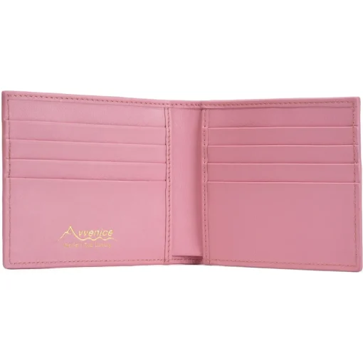 Avvenice - Premium Leather Wallet - Pink - Handmade in Italy - Exclusive Luxury Collection -^ Wallets