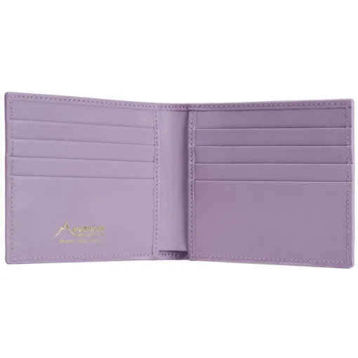 Avvenice - Premium Leather Wallet - Lilac - Handmade in Italy - Exclusive Luxury Collection -