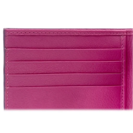 Avvenice - Premium Leather Wallet - Purple Fuchsia - Handmade in Italy - Exclusive Luxury Collection -^ Wallets