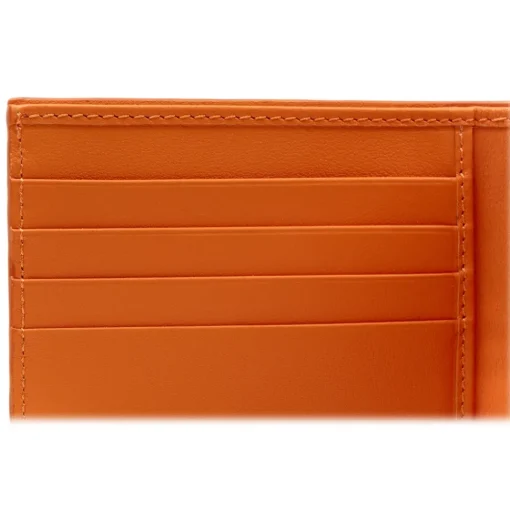 Avvenice - Premium Leather Wallet - Orange - Handmade in Italy - Exclusive Luxury Collection -