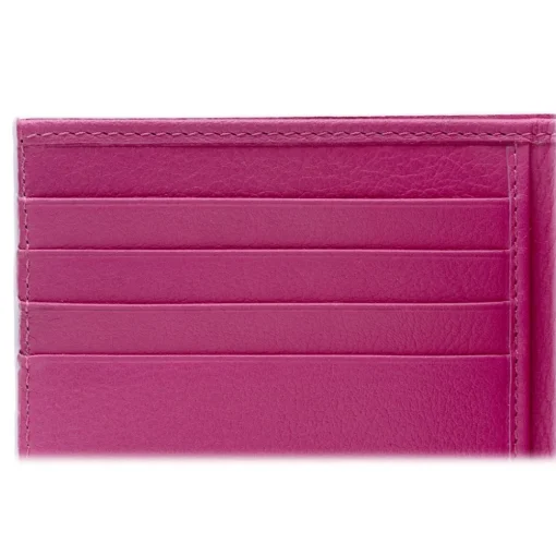 Avvenice - Premium Leather Wallet - Lilac Fuchsia - Handmade in Italy - Exclusive Luxury Collection -