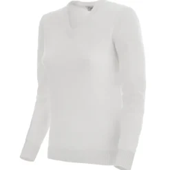 Avvenice - Theria - Woman Loro Piana Cashmere V-Neck Sweater - White - Knitwear - Luxury Exclusive Collection -