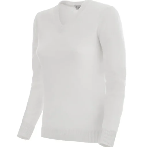 Avvenice - Theria - Woman Loro Piana Cashmere V-Neck Sweater - White - Knitwear - Luxury Exclusive Collection -