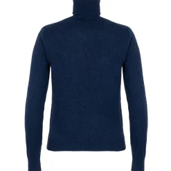 Avvenice - Theria - Woman Loro Piana Cashmere Turtleneck Sweater - Blue - Knitwear - Luxury Exclusive Collection -^ Knitwears