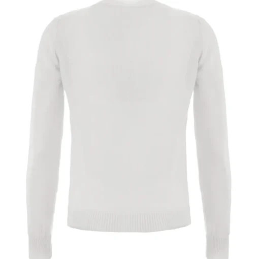 Avvenice - Theria - Woman Loro Piana Cashmere V-Neck Sweater - White - Knitwear - Luxury Exclusive Collection -