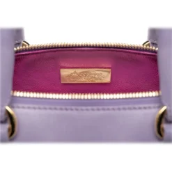 Avvenice - Thesaura - Premium Leather Bag - Lilac - Handmade in Italy - Exclusive Luxury Collection -^ Bags
