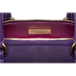 Avvenice - Thesaura - Premium Leather Bag - Purple - Handmade in Italy - Exclusive Luxury Collection -^ Bags