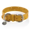 B Wilde Collection - Domino Collar - Tuscany Yellow - Domino Collection - Leather Collar - High Quality Luxury - Avvenice