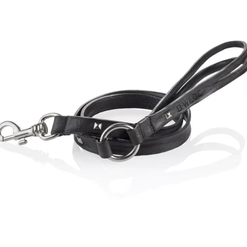 B Wilde Collection - Set Cairo - Onyx - Collar & Leash - Cairo Collection - Leather Collar - High Quality Luxury - Avvenice^ Leash | Collars