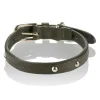 B Wilde Collection - Set Milo - Olive - Collar & Leash - Milo Collection - Leather Collar - High Quality Luxury - Avvenice^ Leash | Collars