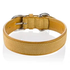 B Wilde Collection - Set Tango - Tuscany Yellow - Collar & Leash - Tango Collection - Leather Collar - High Quality Luxury - Avvenice^ Leash | Collars
