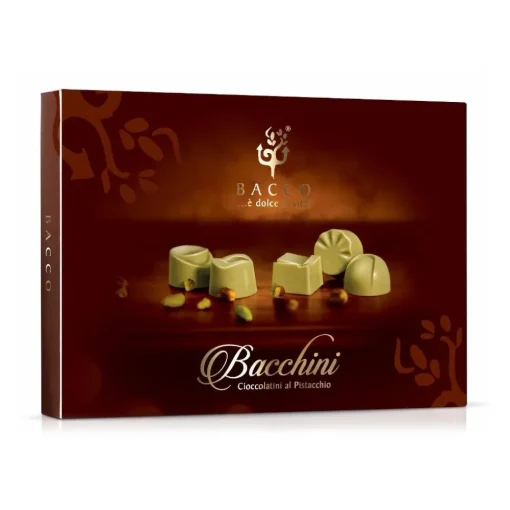 Bacco - Tipicit\u00e0 al Pistacchio Bacco - Tipicità al Pistacchio - Bacchini - Pistachio Chocolate Pralines - Sicilian Chocolates - Artisan Chocolate - 150 g - Avvenice