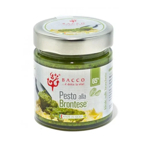 Bacco - Tipicit\u00e0 al Pistacchio Bacco - Tipicità al Pistacchio - Pesto alla Brontese 65 % - Pistachio from Bronte - 190 g - Avvenice