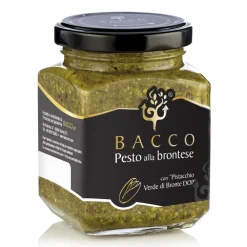 Bacco - Tipicit\u00e0 al Pistacchio Bacco - Tipicità al Pistacchio - Pesto alla Brontese 80 % P.D.O. - Pistachio from Bronte - 190 g - Avvenice