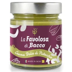 Bacco - Tipicit\u00e0 al Pistacchio Bacco - Tipicità al Pistacchio - La Favolosa di Bacco - Cream with Pistachio from Bronte - Artisan Spreadable Creams - 190 g - Avvenice^ Sweets