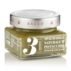 Bacco - Tipicit\u00e0 al Pistacchio Bacco - Tipicità al Pistacchio - Natural Cream 3 Ingredients with Pistachio from Bronte - Artisan Spreadable Creams - 150 g - Avvenice^ Sweets