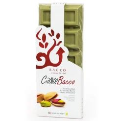 Bacco - Tipicit\u00e0 al Pistacchio Bacco - Tipicità al Pistacchio - Ciokkobacco Maxi - Pistachio White Chocolate Bar - Artisan Chocolate - 400 g - Avvenice^ Sweets