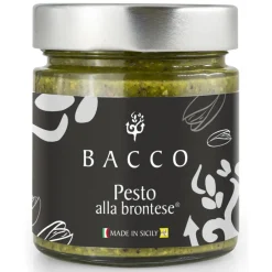 Bacco - Tipicit\u00e0 al Pistacchio Bacco - Tipicità al Pistacchio - Pesto alla Brontese 80 % - Pistachio from Bronte - 190 g - Avvenice^ Preserved Foods