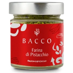 Bacco - Tipicit\u00e0 al Pistacchio Bacco - Tipicità al Pistacchio - Pistachio Flour in Jar - Flour - 100 g - Avvenice^ Pasta & Cereals