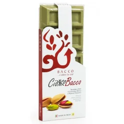 Bacco - Tipicit\u00e0 al Pistacchio Bacco - Tipicità al Pistacchio - Ciokkobacco Maxi - Pistachio White Chocolate Bar - Artisan Chocolate - 400 g - Avvenice^ Sweets