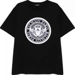 Balmain - Coin Flock T-Shirt - White Black - Exclusive Luxury Collection - Avvenice^ T-shirt