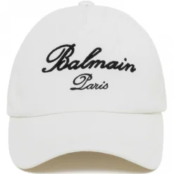 Balmain - Baseball Cap - Ivory White - Exclusive Luxury Collection - Avvenice^ Other Accessories
