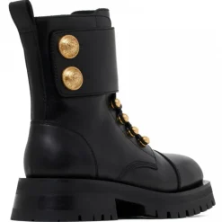 Balmain - Calf Leather Ranger Army Ankle Boots - Black - Exclusive Luxury Collection - Avvenice