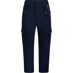 Balmain - Cotton Cargo Trousers - Navy Blue - Exclusive Luxury Collection - Avvenice