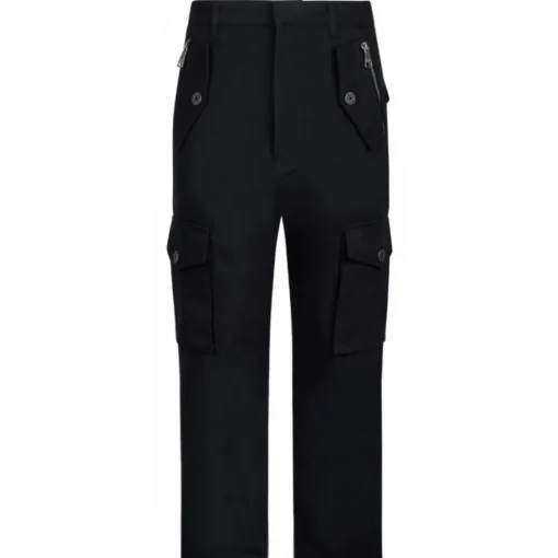 Balmain - Cotton Cargo Trousers - Black - Exclusive Luxury Collection - Avvenice