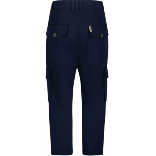 Balmain - Cotton Cargo Trousers - Navy Blue - Exclusive Luxury Collection - Avvenice