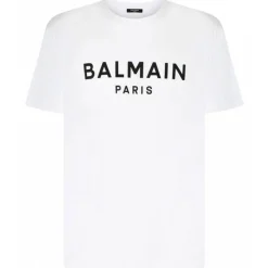 Balmain - Cotton Logo Print T-Shirt - White - Exclusive Luxury Collection - Avvenice^ T-shirt