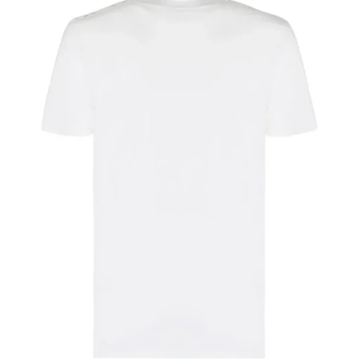 Balmain - Cotton Logo Print T-Shirt - White Black - Exclusive Luxury Collection - Avvenice