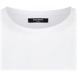 Balmain - Cotton Logo Print T-Shirt - White - Exclusive Luxury Collection - Avvenice^ T-shirt