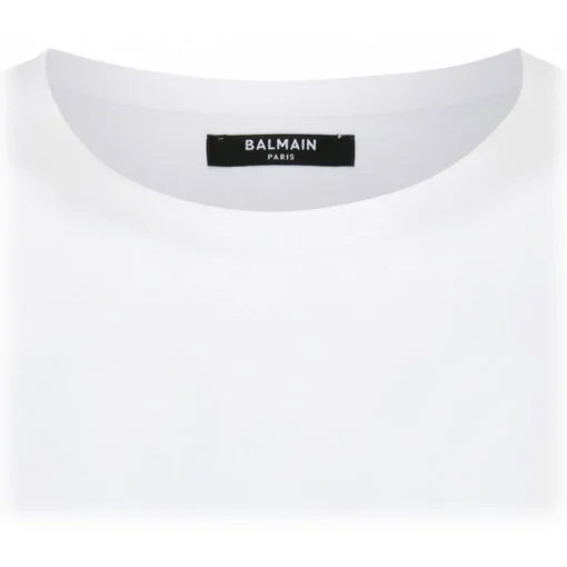 Balmain - Cotton Logo Print T-Shirt - White - Exclusive Luxury Collection - Avvenice^ T-shirt
