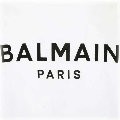 Balmain - Cotton Logo Print T-Shirt - White - Exclusive Luxury Collection - Avvenice^ T-shirt