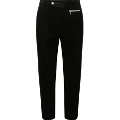 Balmain - Cotton Suede Cropped Trousers - Black - Exclusive Luxury Collection - Avvenice^ Trousers
