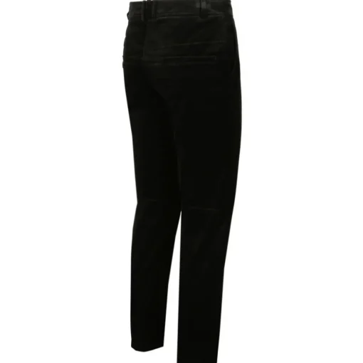 Balmain - Cotton Suede Cropped Trousers - Black - Exclusive Luxury Collection - Avvenice^ Trousers