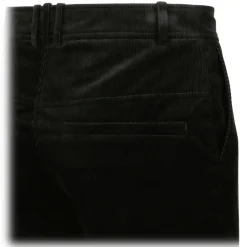 Balmain - Cotton Suede Cropped Trousers - Black - Exclusive Luxury Collection - Avvenice^ Trousers
