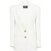 Balmain - Crepe Fitted Jacket - White - Exclusive Luxury Collection - Avvenice^ Jackets