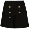 Balmain - Crepe Shorts - Black - Exclusive Luxury Collection - Avvenice^ Trousers