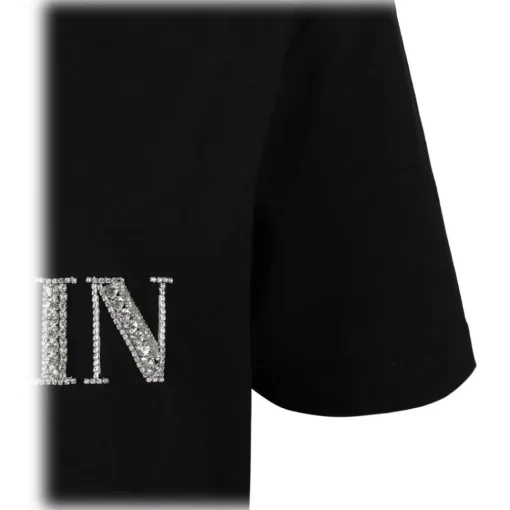 Balmain - Crystal Logo T-Shirt - Black - Exclusive Luxury Collection - Avvenice