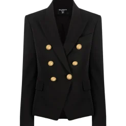 Balmain - Double Breasted Jacket - Black - Exclusive Luxury Collection - Avvenice