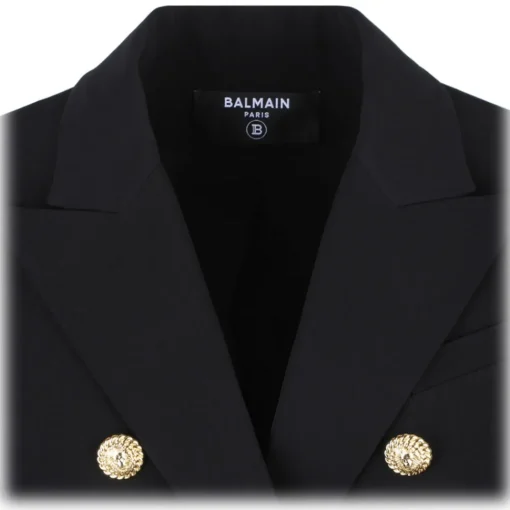 Balmain - Double Breasted Blazer - Black - Exclusive Luxury Collection - Avvenice^ Jackets