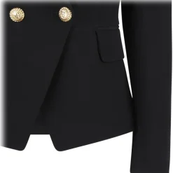 Balmain - Double Breasted Blazer - Black - Exclusive Luxury Collection - Avvenice^ Jackets