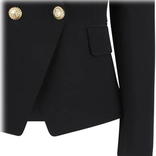 Balmain - Double Breasted Blazer - Black - Exclusive Luxury Collection - Avvenice^ Jackets